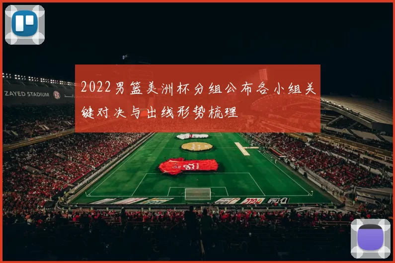 2022男篮美洲杯分组公布各小组关键对决与出线形势梳理